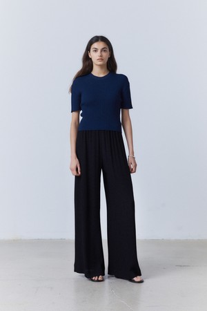 Satin Yoryu Easy Banding Trousers