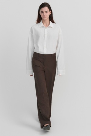 Wide Trousers Brown