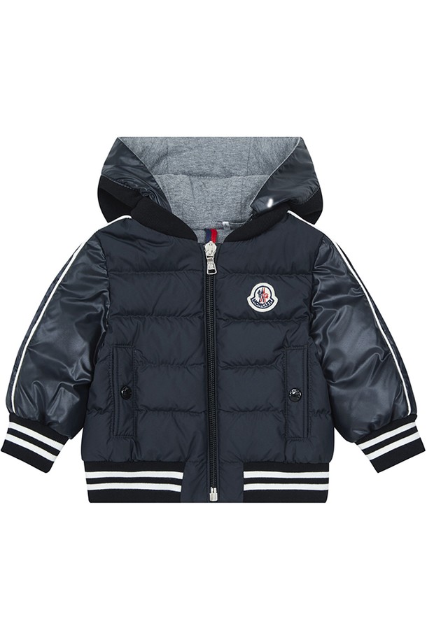 MONCLER - 키즈아우터 - 몽클레어 MONCLER 베이비 보이 남아 다운 패팅 자켓 블랙 MERIH