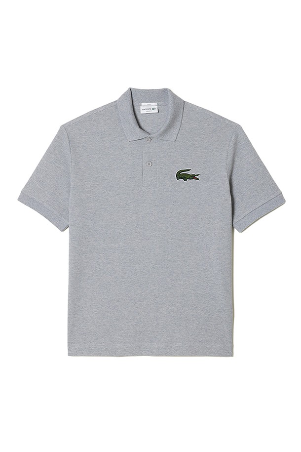 LACOSTE - 반팔티셔츠 - 라코스테 유니섹스 루즈핏 반소매 폴로 셔츠 그레이 PH3922-CCA