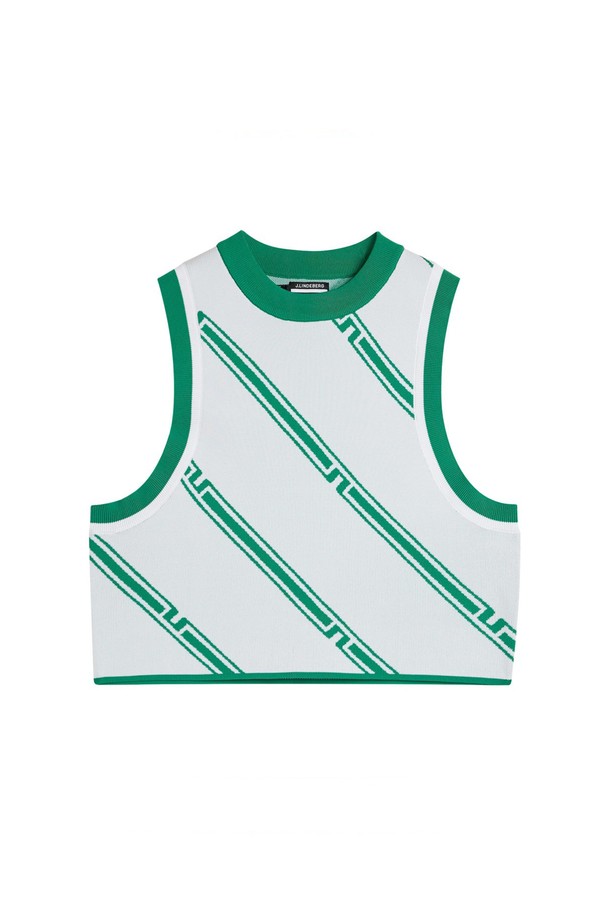 제이린드버그 여성 프레자 골프 니트 조끼 화이트 AWKW08150는 스포티한 스타일의 여성 골프룩을 위한 니트 베스트입니다. 봄, 여름 계절에 적합하며, 라운드넥과 민소매 디자인으로 활동성을 높였습니다. 화이트 컬러에 자카드 니트 그래픽과 스트라이프 패턴이 특징이며, 레귤러핏으로 편안하게 착용 가능합니다. 폴리에스테르 소재로 제작되었으며, OEKO-TEX® 인증을 받아 안심하고 입을 수 있습니다. 골지 트리밍으로 마감하여 세련된 디자인을 더했습니다.
