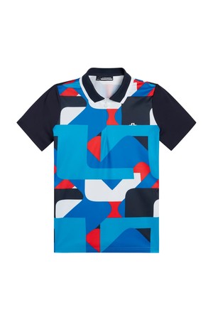제이린드버그 SS23 여성 골프 반팔 안토니아 프린트 폴로 ANTONIA PRINT POLO GWJT07571-O476
