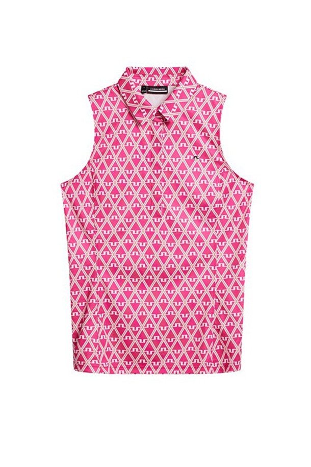 제이린드버그 SS 여성 데나P 민소매 골프 티셔츠 지오퓨샤퍼플 GWJT09008는 여성 골퍼들을 위한 스포티한 스타일의 민소매 티셔츠입니다. 흡습, 속건, 신축성이 뛰어난 폴리에스터 소재로 제작되어 쾌적한 착용감을 제공하며, 봄, 여름 시즌에 적합합니다. 차이나칼라 디자인에 슬림핏으로 여성스러운 실루엣을 연출하며, 올오버 프린트와 4버튼 플래킷, 가슴 로고 자수 디테일이 특징입니다. 골프 라운딩 시 편안함과 스타일을 동시에 만족시키는 아이템입니다. 지오퓨샤퍼플 컬러로 세련된 골프룩을 완성해보세요.
