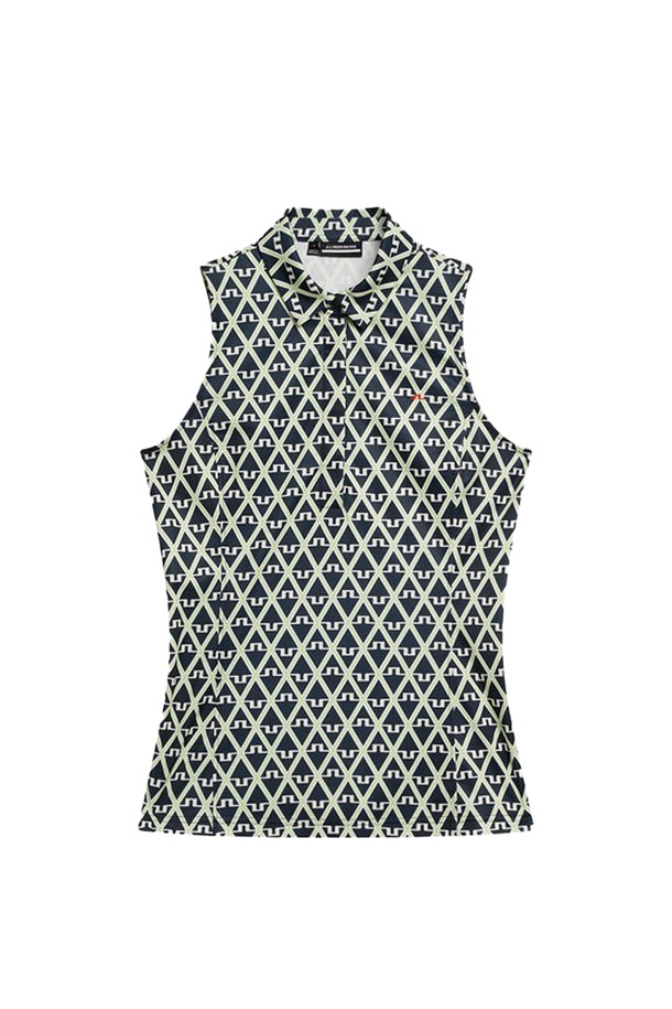 제이린드버그 SS 여성 데나P 민소매 골프 티셔츠 지오네이비 GWJT09008는 봄, 여름 시즌에 적합한 여성 골프 및 스포츠 활동용 민소매 티셔츠입니다. 슬림핏 디자인에 칼라넥 라인과 스포티한 스타일을 더했으며, 지오네이비 컬러의 프린트 무늬가 특징입니다. 흡습 및 속건 기능의 폴리에스테르 소재로 제작되었으며, 4방향 스트레치 원단으로 활동성을 높였습니다. 숨겨진 4버튼 플래킷과 가슴 자수 로고 디테일이 돋보이며, 사이즈 다운을 추천합니다.
