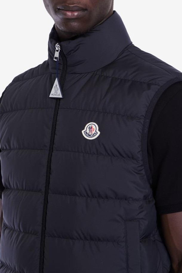 MONCLER - 다운/패딩 - 몽클레어 남성 CONTRIN 숏 다운 패딩 조끼 블랙 1A0007654A81