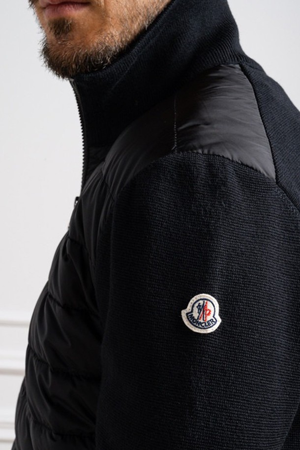 MONCLER - 다운/패딩 - 몽클레르 남성 패딩 울 가디건 블랙 9B50700-A3941