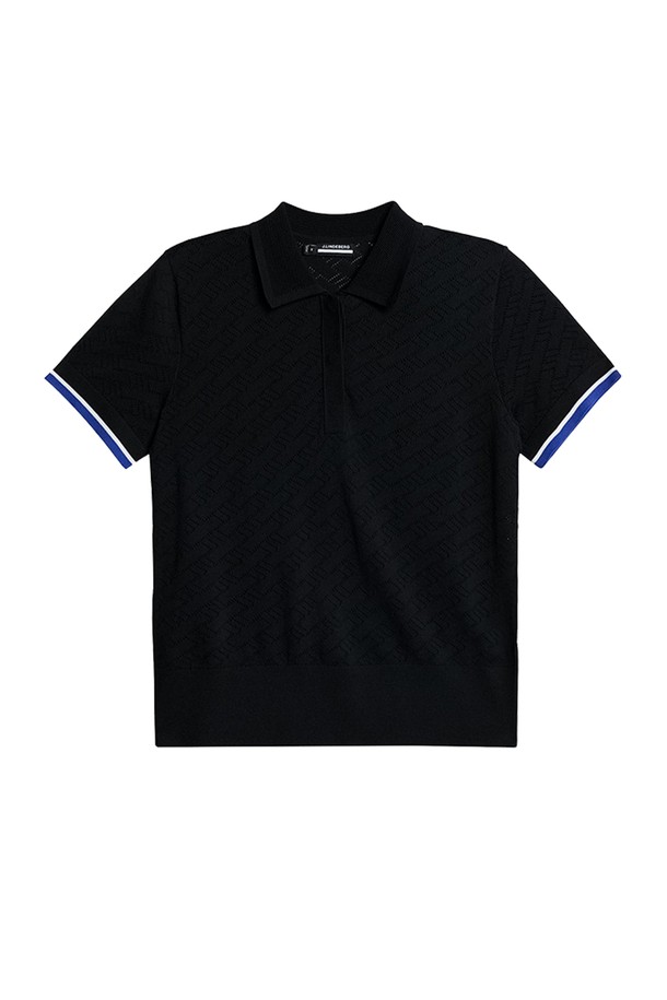 제이린드버그(J.Lindeberg) 여성 로미 니트 골프 폴로 셔츠 블랙 GWKW12011은 스포티하고 클래식한 스타일의 골프룩을 위한 상의입니다. 비스코스 레이온과 나일론 혼방 소재로 제작되어 여름철에도 통기성이 뛰어나 쾌적한 착용감을 제공합니다. 블랙 컬러 바탕에 브릿지 그래픽 패턴이 돋보이며, 3버튼 히든 플래킷과 포인트 컬러 커프스 & 커프스 스트라이프 패턴이 세련된 디자인을 더합니다. 반소매 기장의 레귤러 핏 폴로 셔츠로, 76gg 게이지의 섬세한 짜임새가 특징입니다.
