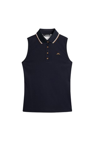 제이린드버그 여성 스윙 슬리브리스 골프 탑 네이비 GWJT11808