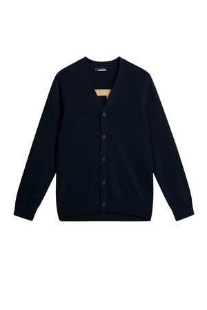 제이린드버그 SS25 남성 재러드 니트 골프 가디건 네이비 GMKW11850