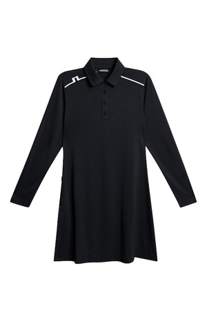 제이린드버그 여성골프웨어 FW25 지젤 긴소매 골프원피스 블랙 GWSD13395