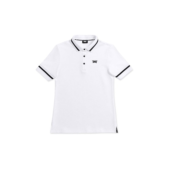PXG SS26 여성 에센셜 골프 반팔티셔츠 화이트 CW-WE23ATP1-38WH