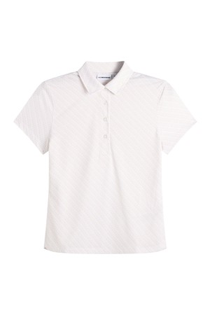 제이린드버그 SS26 여성 케이틀린 골프 반팔티셔츠 화이트 GWJT15346