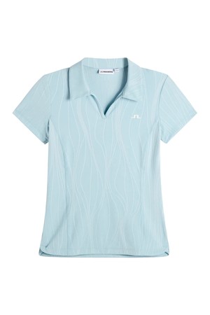 제이린드버그 SS26 여성 말리 골프 반팔티셔츠 아쿠아 GWJT14805