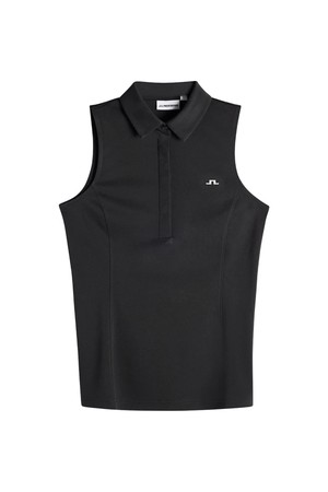 제이린드버그 SS26 여성 데나 골프 민소매 티셔츠 블랙 GWJT14821