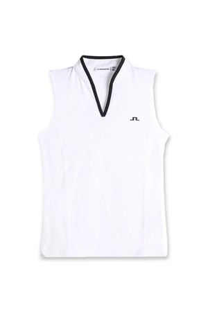 제이린드버그 SS26 여성 밀라 골프 민소매 티셔츠 화이트 GWJT14806