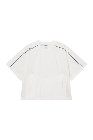 제이린드버그 SS26 여성 찰리 골프 아노락 바람막이 화이트 GWOW14498