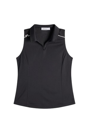 제이린드버그 SS26 여성 레아 골프 민소매 티셔츠 블랙 GWJT14828