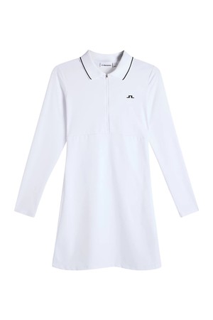 제이린드버그 SS26 여성 사리 골프 원피스 화이트 GWSD14601