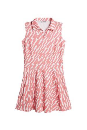 제이린드버그 SS26 여성 다나 프린트 골프 민소매원피스 OAK핑크 GWSD14582