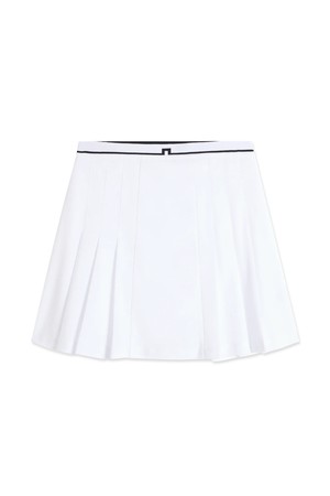 제이린드버그 SS26 여성 할로우 골프 스커트 화이트 GWSD14580