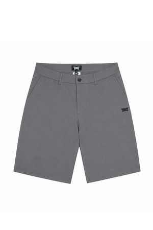 PXG SS26 남성 에센셜 슬림핏 골프 반바지 그레이 MD23ABPO-03GRS
