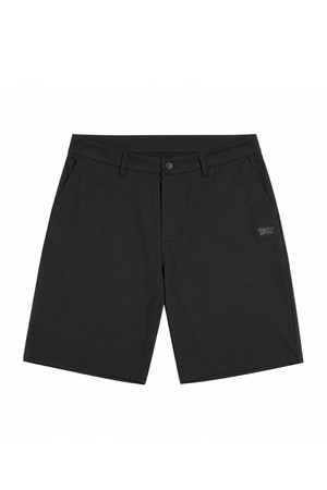 PXG SS26 남성 에센셜 슬림핏 골프 반바지 블랙 MD23ABPO-03BKS