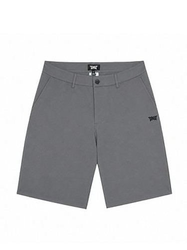 PXG SS26 남성 에센셜 슬림핏 골프 반바지 그레이 MD23ABPO-03GRS-a