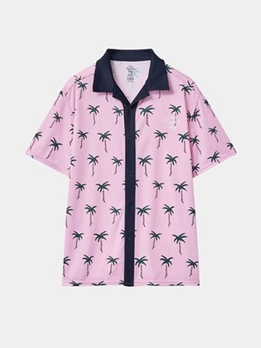 RESORT SHIRT PALMTREE PINK-a