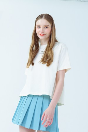 로로 프린팅 베이직 반팔 티셔츠 IVORY