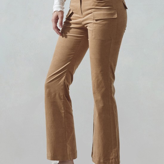 코듀로이 부츠컷 팬츠 BEIGE