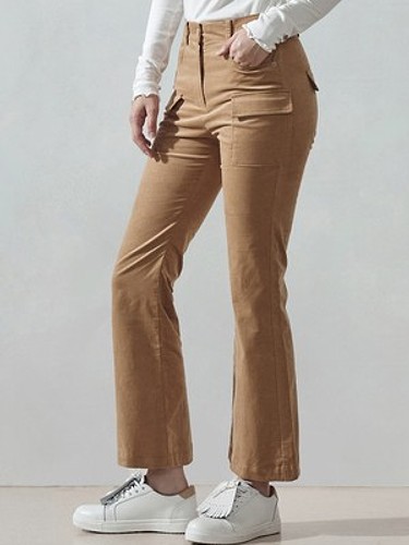코듀로이 부츠컷 팬츠 BEIGE-a