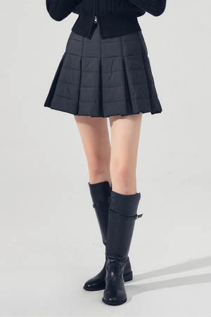 라이트 패딩 스커트 BLACK_BLACK-a