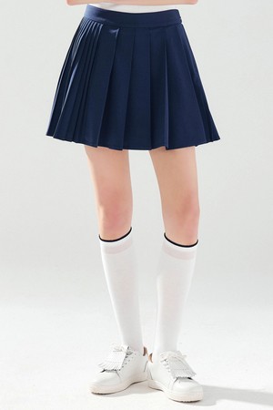언발 플리츠 스커트 NAVY_NAVY-a