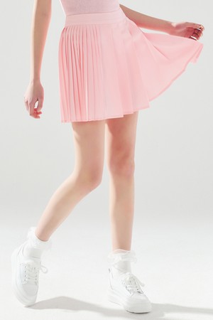 언발 플리츠 스커트 L/PINK