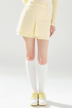 더블 레이어드 숏팬츠 YELLOW