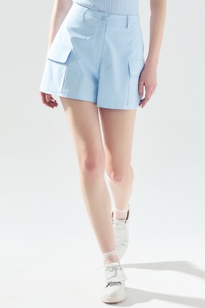 A라인 포켓 숏팬츠 S/BLUE