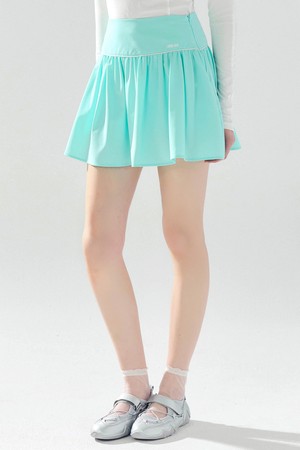더블 셔링 스커트 MINT_GREEN-a