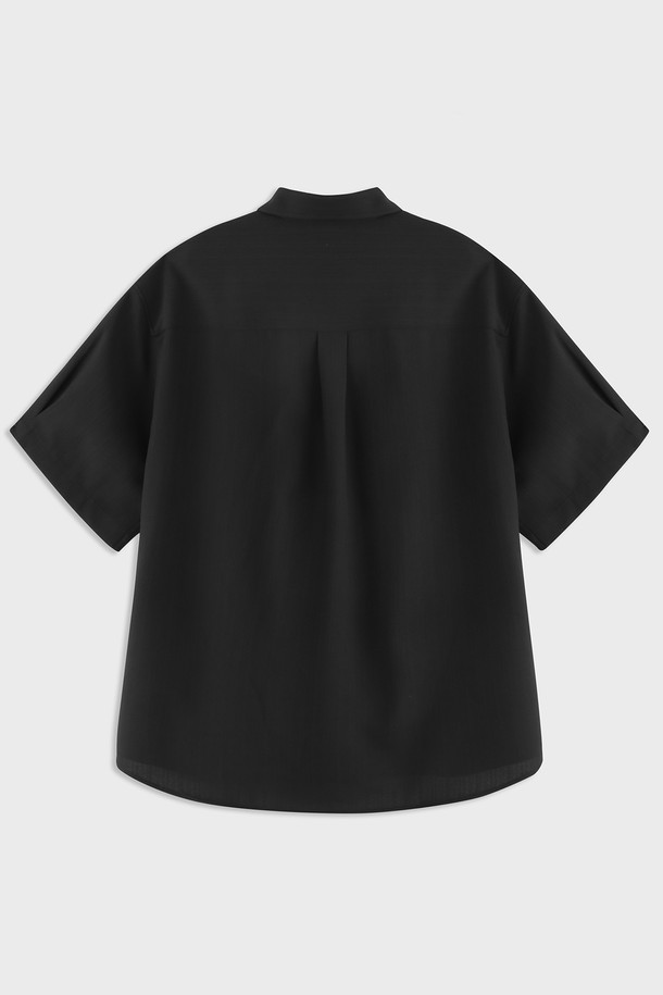 ASHOUR - 반팔셔츠 - Single Pocket Shirts Black