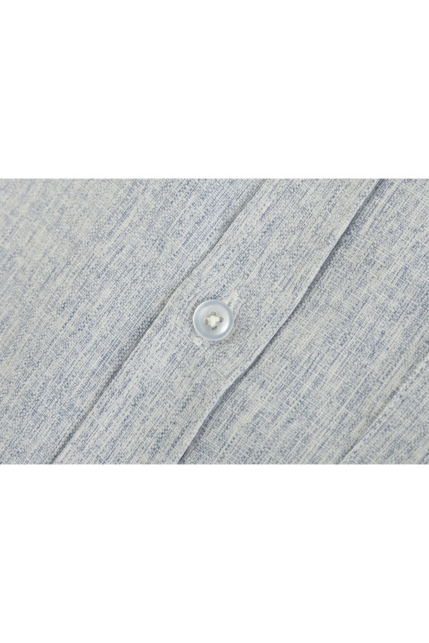 ASHOUR - 반팔셔츠 - Single Pocket Shirts Blue