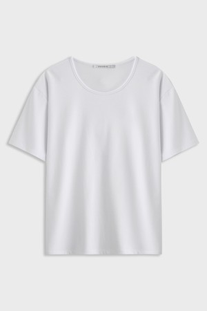 Air Mesh U-Neck Tee White