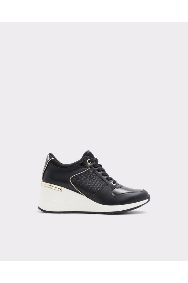 코리 스니커즈 - 블랙 ADA1S177FZ001는 여성용 웨지 스니커즈입니다. 사계절 모두 착용 가능하며, 라운드 앞코에 5.5cm 웨지힐 디자인으로 다리 라인을 더욱 돋보이게 합니다. 블랙 컬러의 무지 디자인으로 스포티하면서도 시크한 스타일을 연출할 수 있습니다. 끈 타입의 신발 여밈과 폴리우레탄, 고무 소재를 사용하여 편안함과 트렌디함을 동시에 잡았습니다. 데일리룩에 미니멀한 포인트를 더해보세요.
