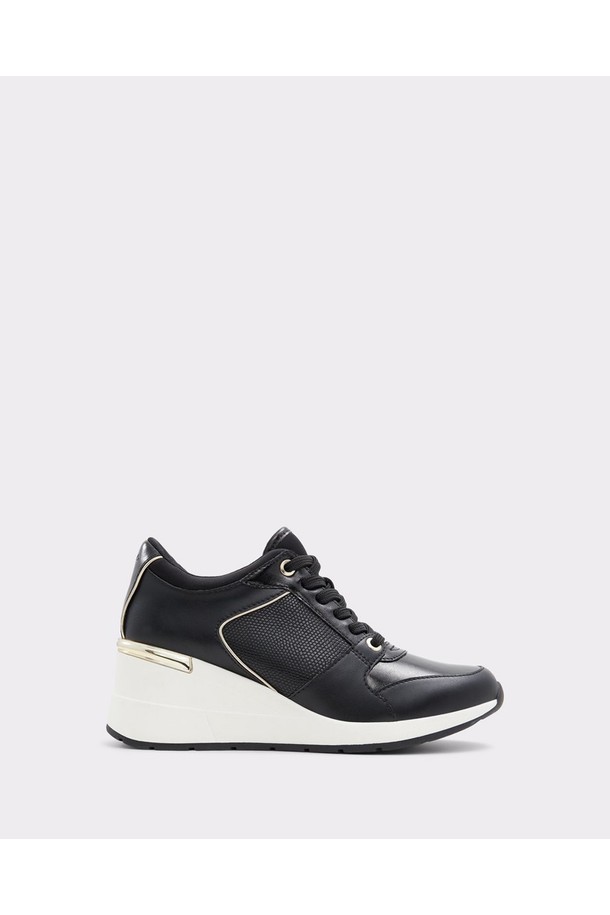 코리 스니커즈 - 블랙 ADA1S177FZ001는 여성용 웨지 스니커즈입니다. 사계절 모두 착용 가능하며, 라운드 앞코에 5.5cm 웨지힐 디자인으로 다리 라인을 더욱 돋보이게 합니다. 블랙 컬러의 무지 디자인으로 스포티하면서도 시크한 스타일을 연출할 수 있습니다. 끈 타입의 신발 여밈과 폴리우레탄, 고무 소재를 사용하여 편안함과 트렌디함을 동시에 잡았습니다. 데일리룩에 미니멀한 포인트를 더해보세요.
