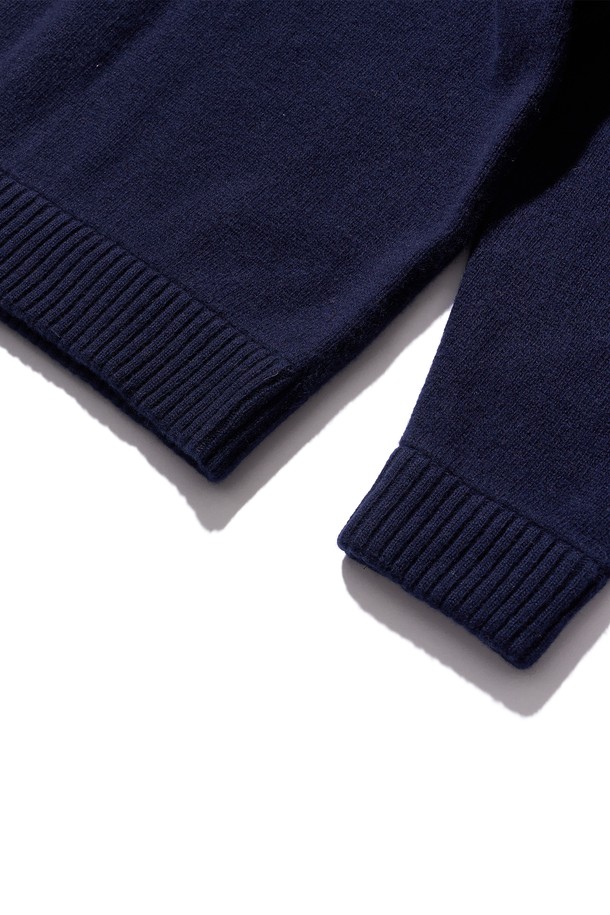 POEV - 스웨터 - 90’s V-neck Cashmere Knit - Navy