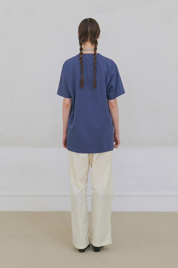 POEV - 트레이닝 팬츠/조거 - Shirring Nylon Straight Pants - Lemon