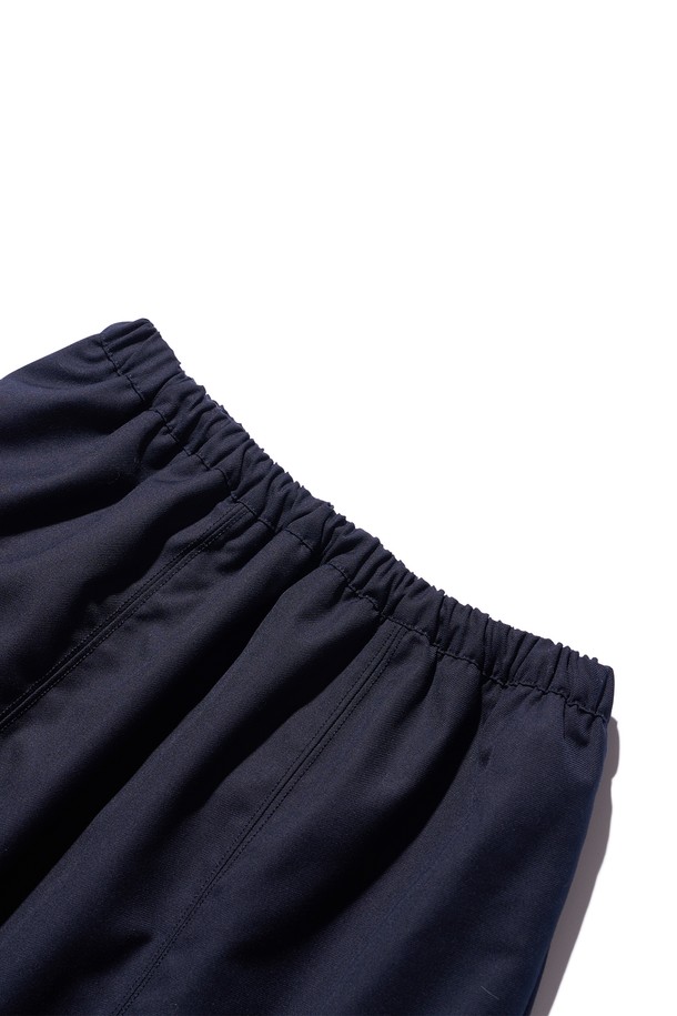 POEV - 미디스커트 - Solid Frill Skirt - Dark Navy