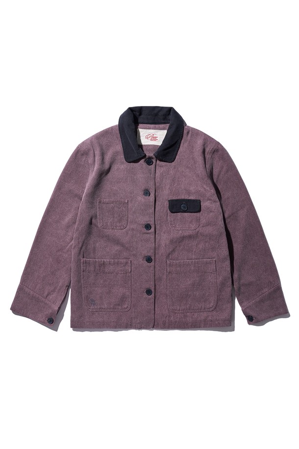 POEV - 자켓 - Round Pocket Work Jacket - Dusty Purple