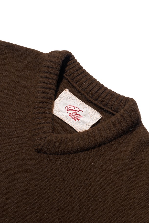 POEV - 스웨터 - 90’s V-neck Cashmere Knit - Brown