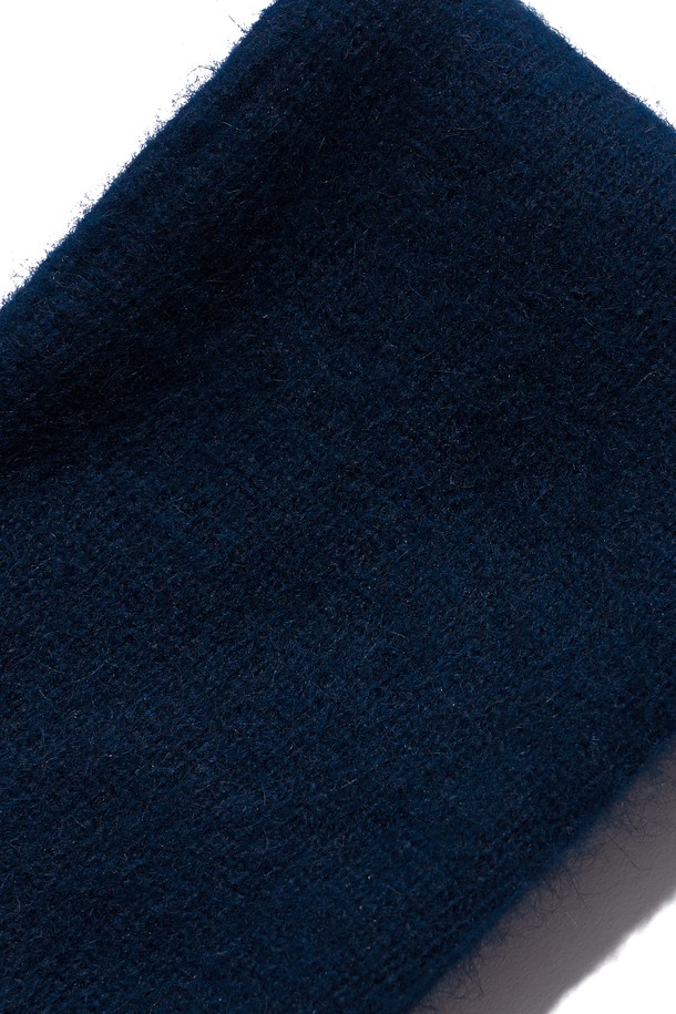 POEV - 헤어 ACC - Two-way Knitted Hair Band - Navy