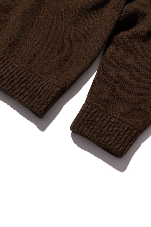 POEV - 스웨터 - 90’s V-neck Cashmere Knit - Brown