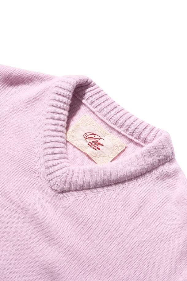 POEV - 스웨터 - 90’s V-neck Cashmere Knit - Light Pink